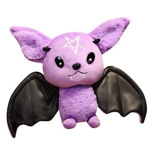 Bat Plush Plushie Goth Emo Halloween Cute Purple